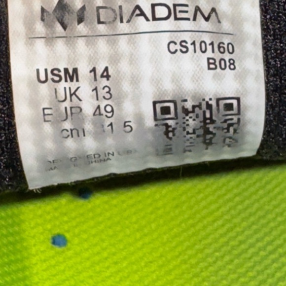 Diadem Court Burst pickleball and tennis shoes in black and neon green size - 14 main image 6